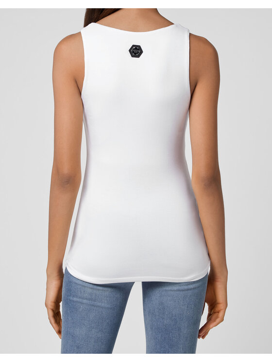 PHILIPP PLEIN PHILIPP PLEIN Top 3547 Bianco Regular Fit