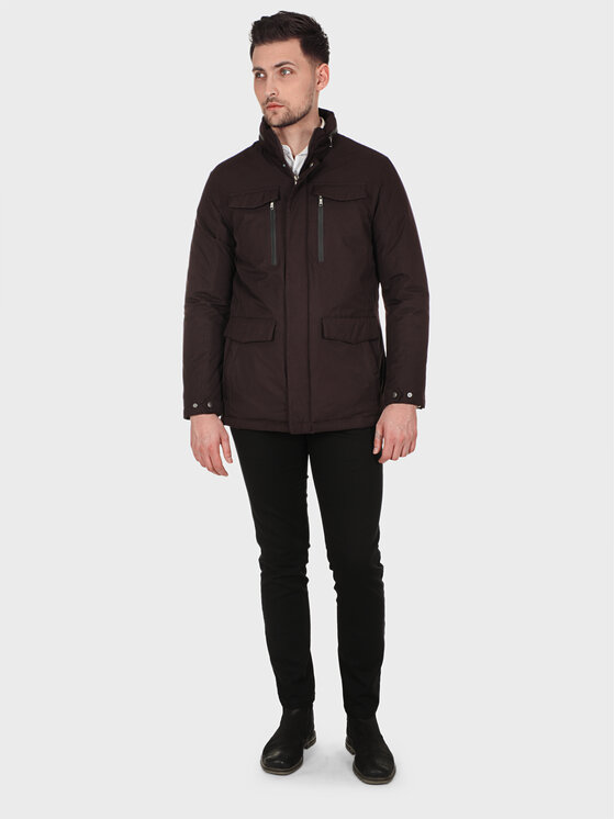 Evenemen Evenemen Kurtka przejściowa ALVAR Bordowy Slim Fit