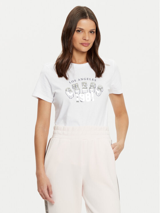 Guess Guess Póló V5RI06 I3Z14 Fehér Regular Fit