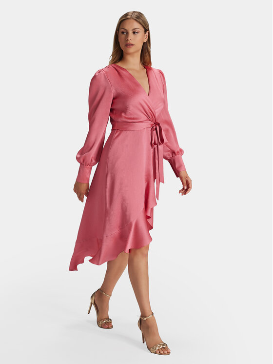 Swing Swing Sukienka koktajlowa 5AG13600 Różowy Regular Fit