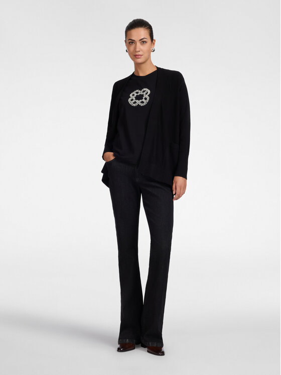 Elena Mirò Elena Mirò Cardigan M009Z000768N033 Nero Over Fit