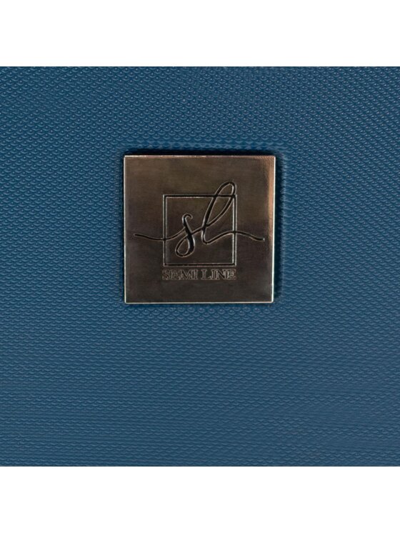 Semi Line Semi Line Nagy bőrönd T5672-4 Sötétkék