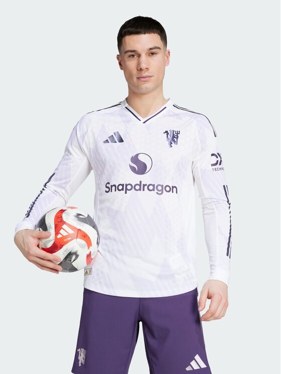 adidas adidas Koszulka techniczna Manchester United Biały Slim Fit