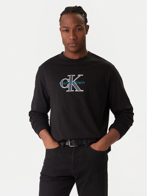 Calvin Klein Jeans Bluză LV04RE257G Negru Regular Fit