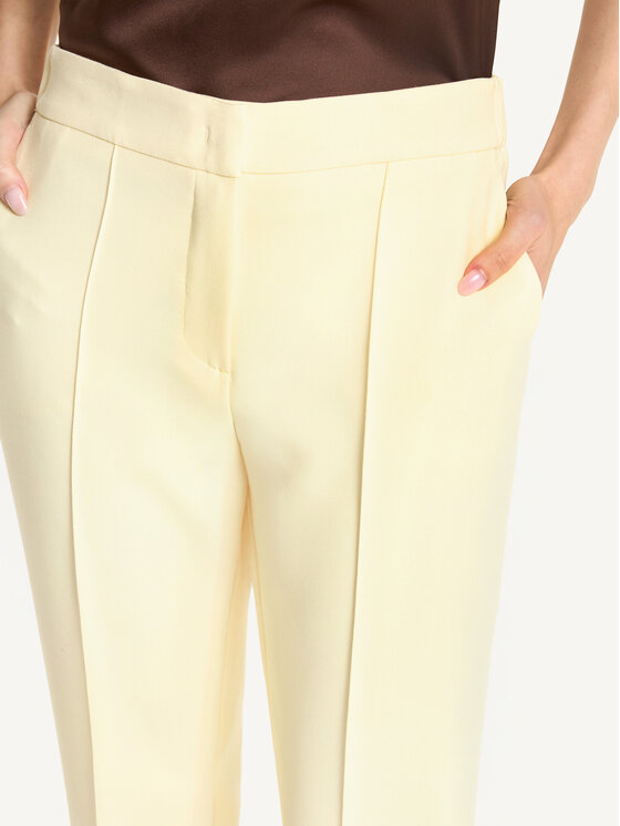 KMX KMX Spodnie materiałowe 809740023 Żółty Straight Fit