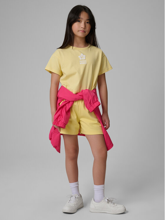 4F 4F Szorty sportowe SUMMERTIME JOY Żółty Regular Fit