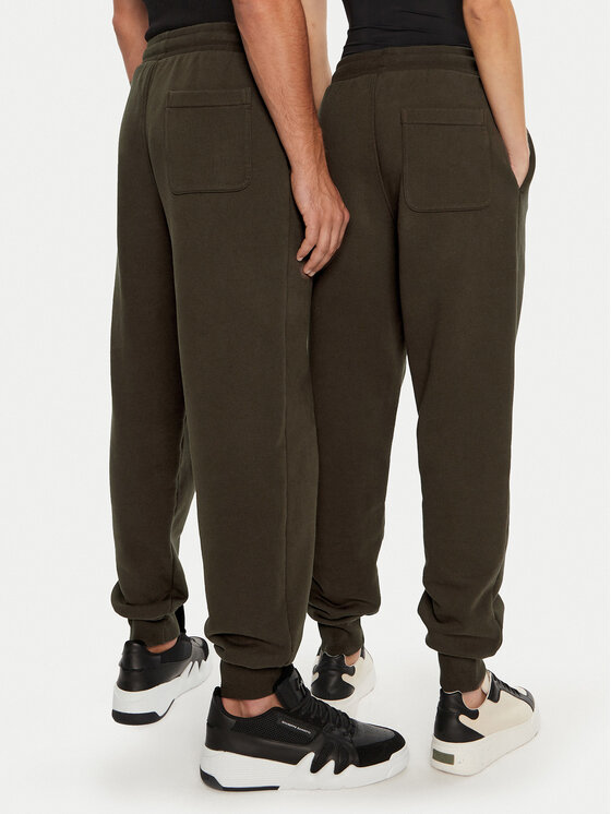 AMI PARIS AMI PARIS Spodnji del trenirke UTR240.JE0091 Rjava Regular Fit