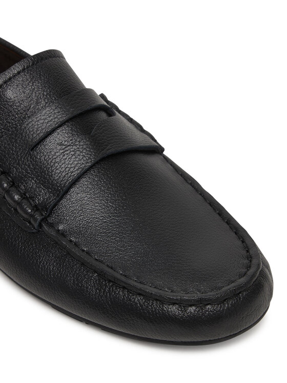 Tommy Hilfiger Tommy Hilfiger Mokasyny Flag Leather Driver Loafer FW0FW09350 Czarny