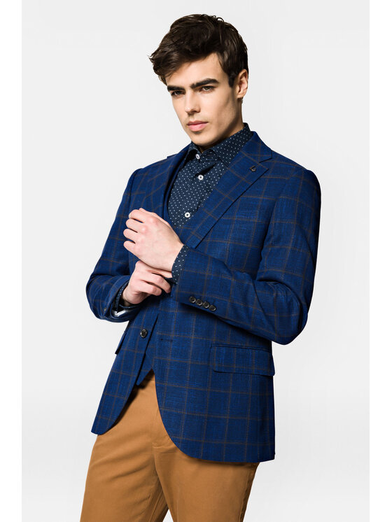 Lancerto Męska Marynarka, rozmiar 188/120, Granatowa, MA073222000001