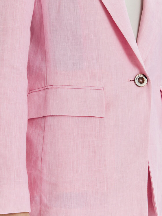 Marella Marella Giacca da abito Afro 2413041094 Rosa Regular Fit
