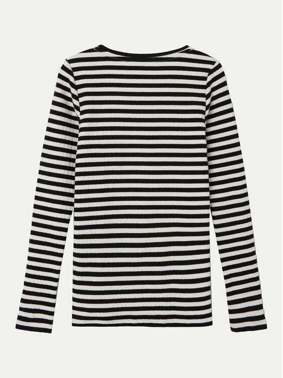 NAME IT NAME IT Μπλουζάκι 13221091 Μαύρο Slim Fit
