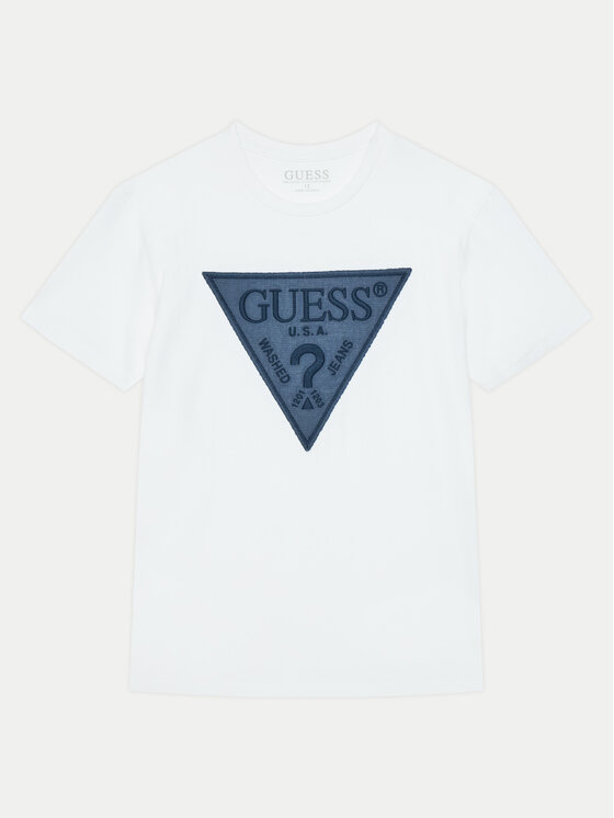 Guess Majica L5RI14 K8HM4 Bela Regular Fit