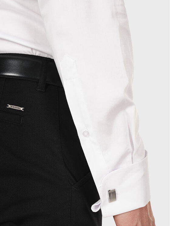 Evenemen Evenemen Koszula Punto S Biały Slim Fit