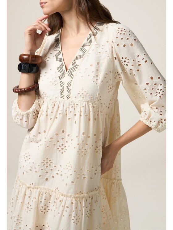 Oltre Oltre Vestito da giorno 7356R004878N002 Écru A-Line Fit