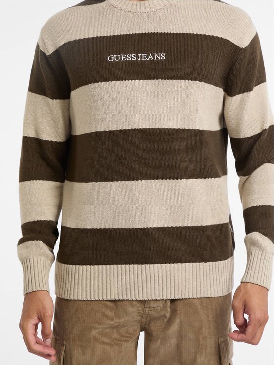 Guess Guess Sweter 168475 Brązowy Classic Fit