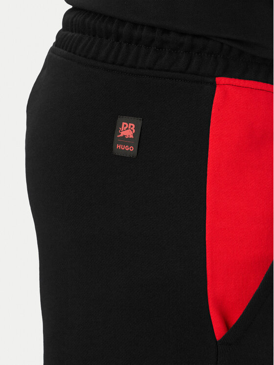 HUGO HUGO Szorty materiałowe Despen_RB 50559712 Czarny Relaxed Fit