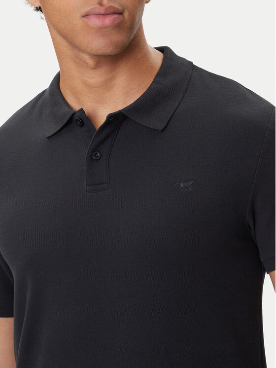 Mustang Mustang Polo majica Pierre 1016880 Črna Slim Fit