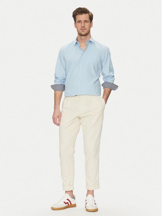 Blend Blend Krekls 20717859 Gaiši zils Regular Fit