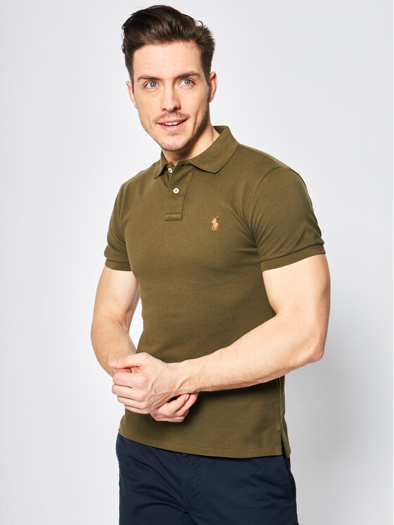 Polo Ralph Lauren Polo Core Replen 710795080 Verde Slim Fit, taglia : L