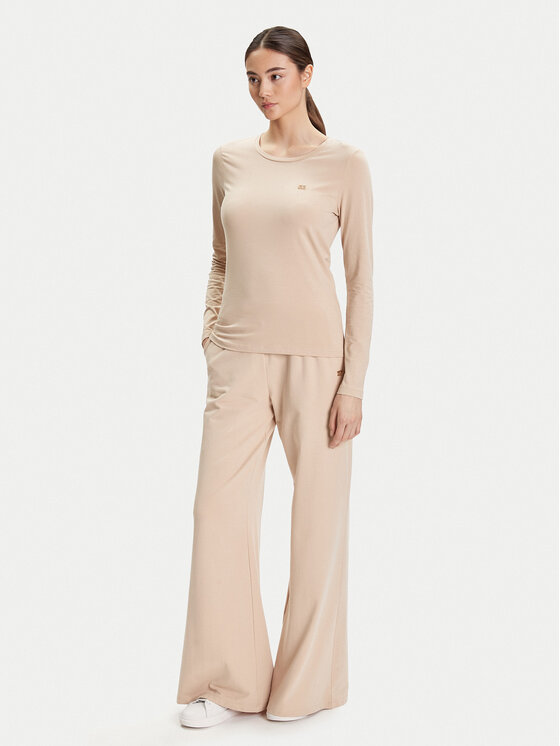 EA7 Emporio Armani EA7 Emporio Armani Bluza 7W000456 AF10373 U1046 Bež Slim Fit