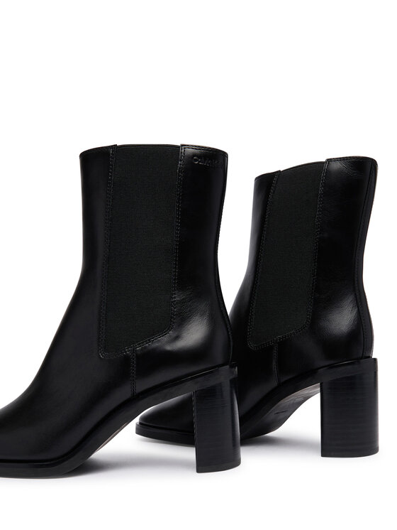 Calvin Klein Calvin Klein Stivaletti Block Heel Chelsea Boot Lth HW0HW03177 Nero