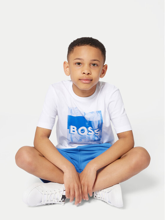 BOSS BOSS T-Shirt J52044 D Biały Regular Fit