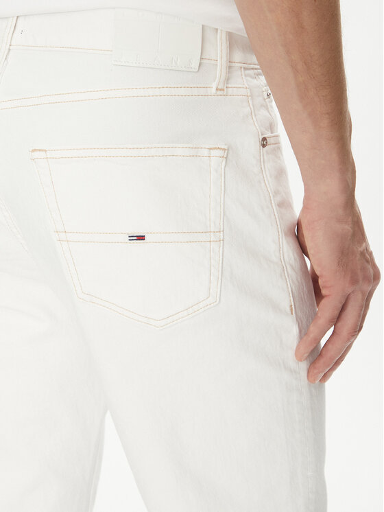 Tommy Jeans Tommy Jeans Τζιν σορτσάκια Ryan DM0DM20956 Λευκό Regular Fit