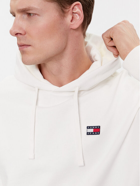 Tommy Jeans Tommy Jeans Mikina DM0DM16369 Bílá Relaxed Fit