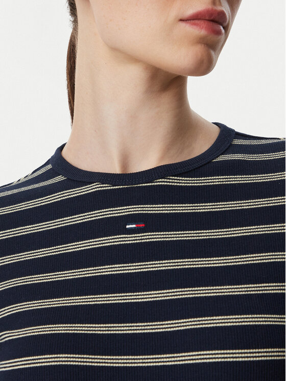 Tommy Jeans Tommy Jeans Μπλουζάκι Essential DW0DW17387 Σκούρο μπλε Slim Fit