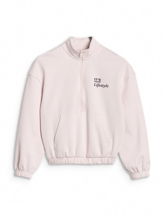 4F 4F Bluza IN MOTION Kremowy Oversize