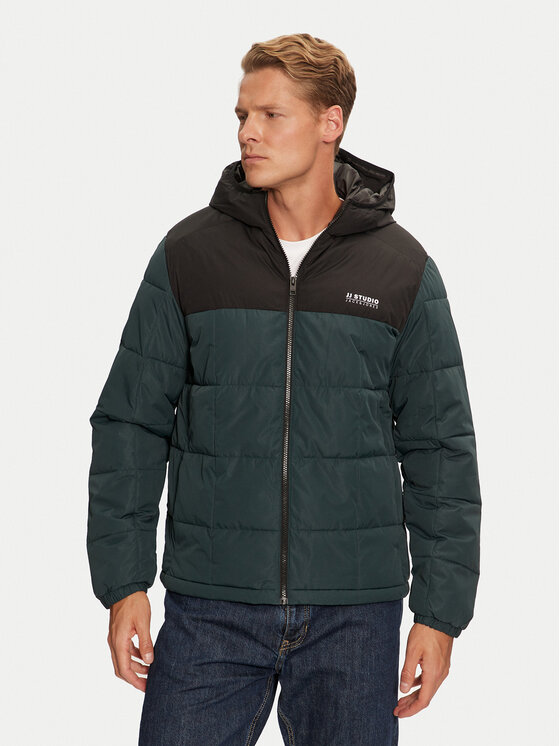 Jack&Jones Zimné bundy Ben 12256905 Zelená Regular Fit