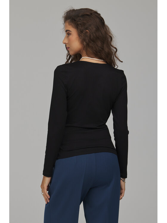 NIFE NIFE Halenka B236 Černá Slim Fit