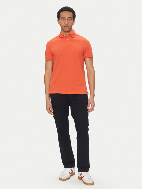 Tommy Hilfiger Tommy Hilfiger Polokošeľa 1985 MW0MW17770 Oranžová Regular Fit