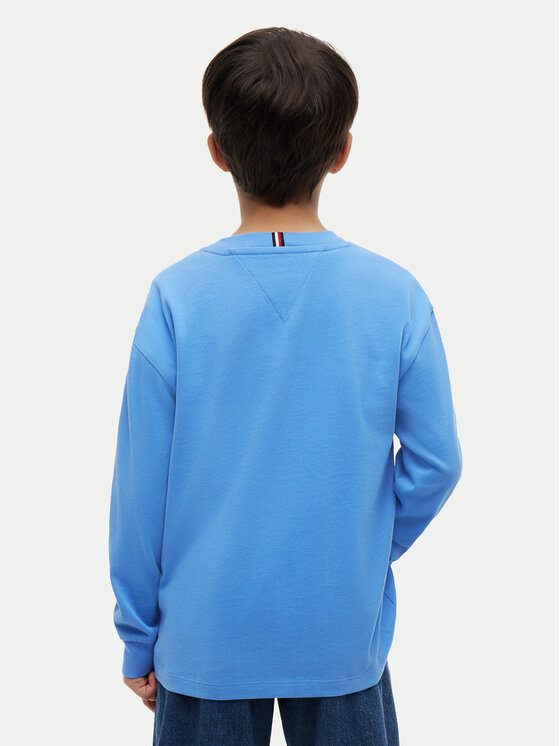 Tommy Hilfiger Tommy Hilfiger Bluză Graphic KB0KB10512 Albastru deschis Regular Fit