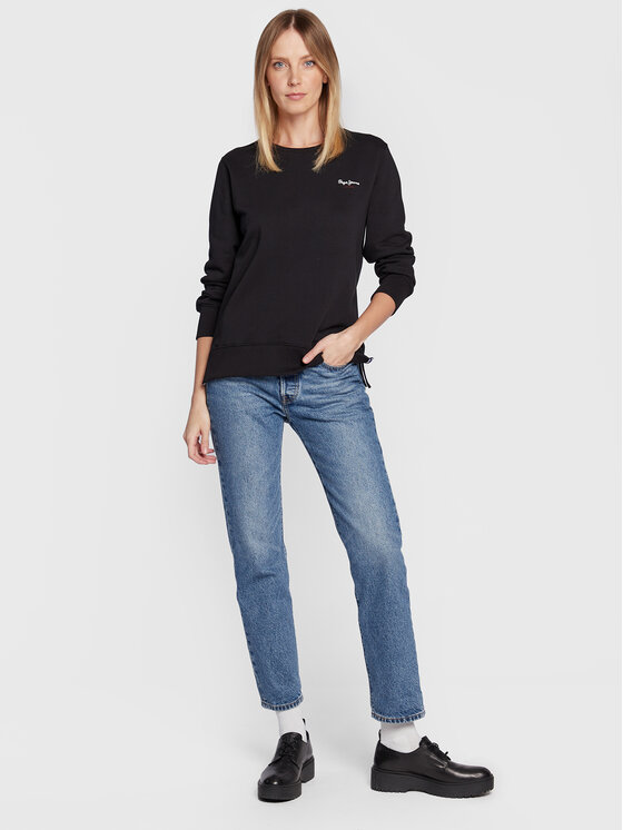 Pepe Jeans Pepe Jeans Majica dugih rukava Calista PL581189 Crna Regular Fit