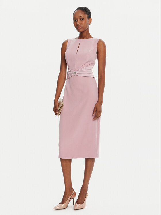 Rinascimento Rinascimento Kokteilinė suknelė CFC0125073003 Rožinė Slim Fit