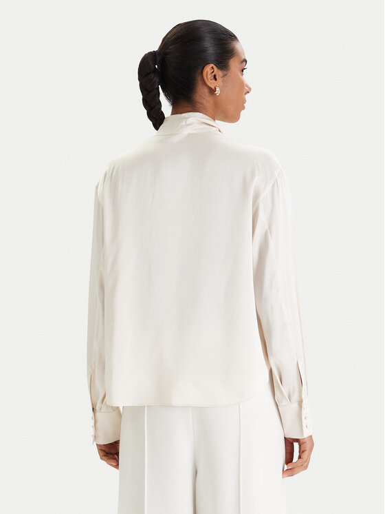 MAX&Co. MAX&Co. Majica Pascia 2616111051200 Écru Regular Fit