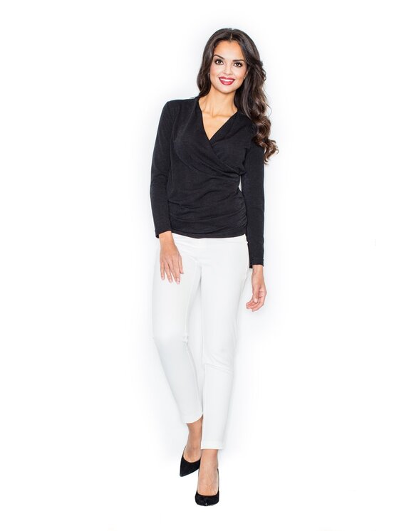 FIGL FIGL Svetr M247 Černá Regular Fit