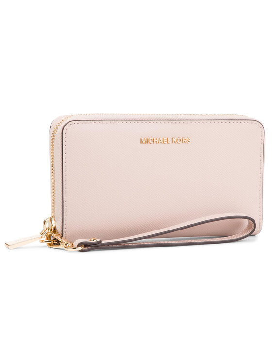 MICHAEL Michael Kors Portefeuille femme grand format Wristlets 32H4GTVE9L Rose Modivo