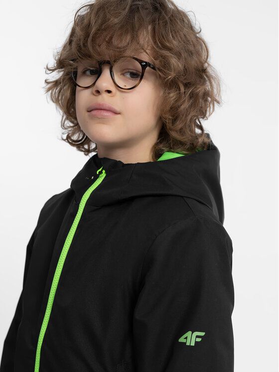 4F 4F Slidinėjimo striukė 4FJAW23TTJAM297 Juoda Regular Fit