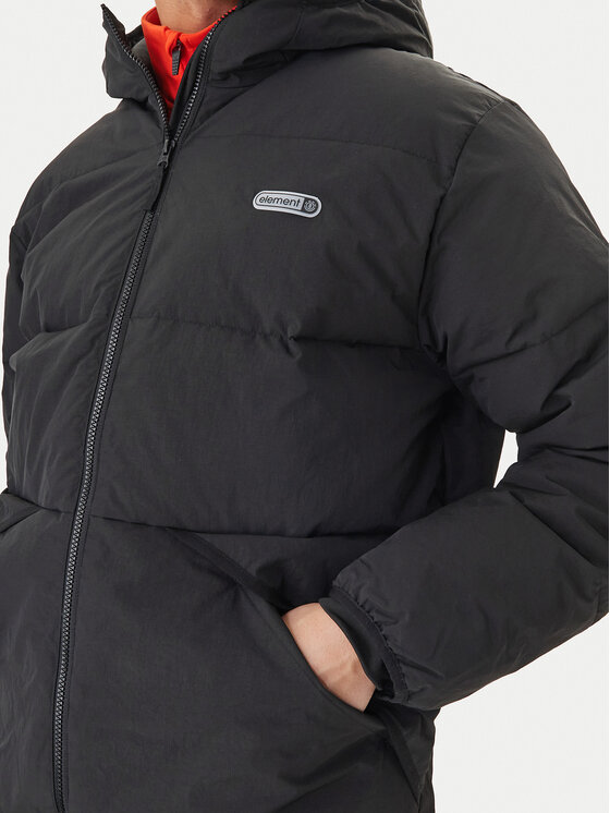 Element Element Zimné bundy Hooded Puffer ELYJK00276 Čierna Regular Fit