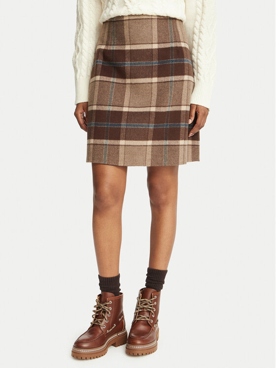 Weekend Max Mara Weekend Max Mara Спідниця-міді Pesche 2625106012 Коричневий Regular Fit