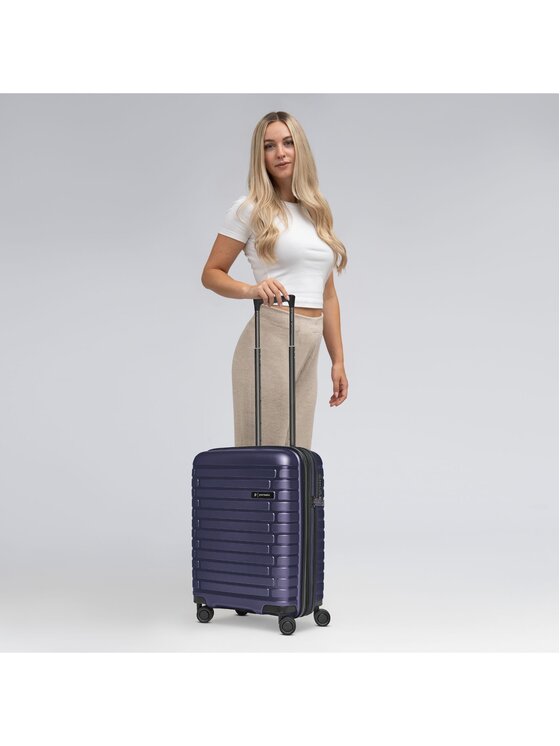 Pactastic Pactastic Walizka kabinowa 292582 Fioletowy