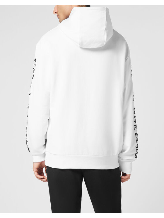 PHILIPP PLEIN PHILIPP PLEIN Bluza 9585 Biały Regular Fit