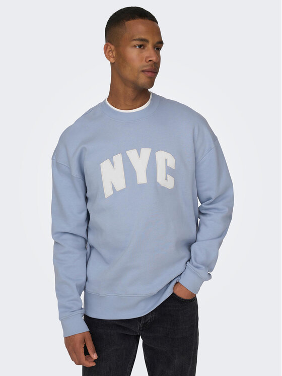 Only & Sons Only & Sons Felpa 22026376 Blu Regular Fit