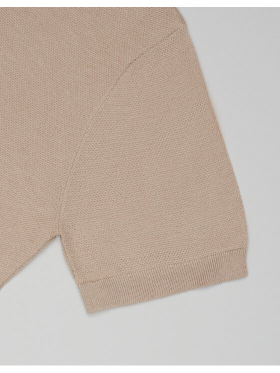 Borgio Borgio Polo provaglio_bz Beżowy Classic Fit