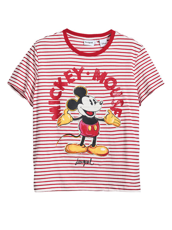 Desigual Desigual T-Shirt Mickey 25SWTKAI Červená Regular Fit