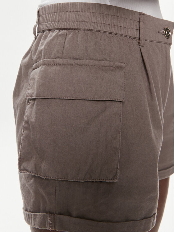 Brave Soul Brave Soul Kratke hlače iz tkanine LSRT-272ELAINEGR Siva Straight Fit