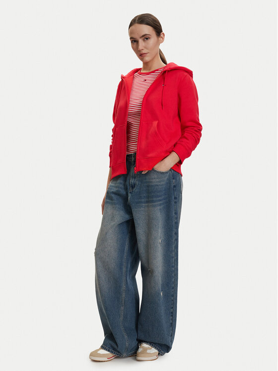 Tommy Jeans Tommy Jeans Džemperis ar kapuci DW0DW19729 Sarkans Regular Fit