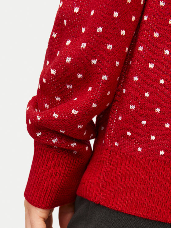 Jack & Jones Jack & Jones Sweater Xmas Gabriel 12266118 Piros Regular Fit